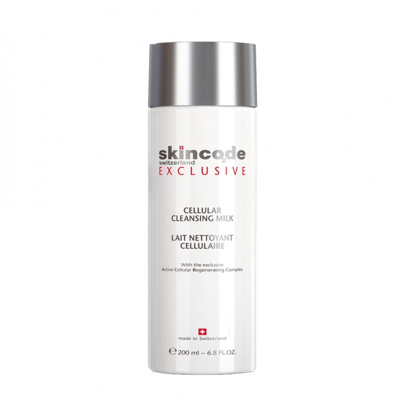 Sữa rửa mặt tẩy trang và chống lão hóa Skincode exclusive cellularcleansing milk
